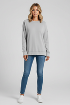 Felpa da Donna Tinta Unita Casual e Confortevole