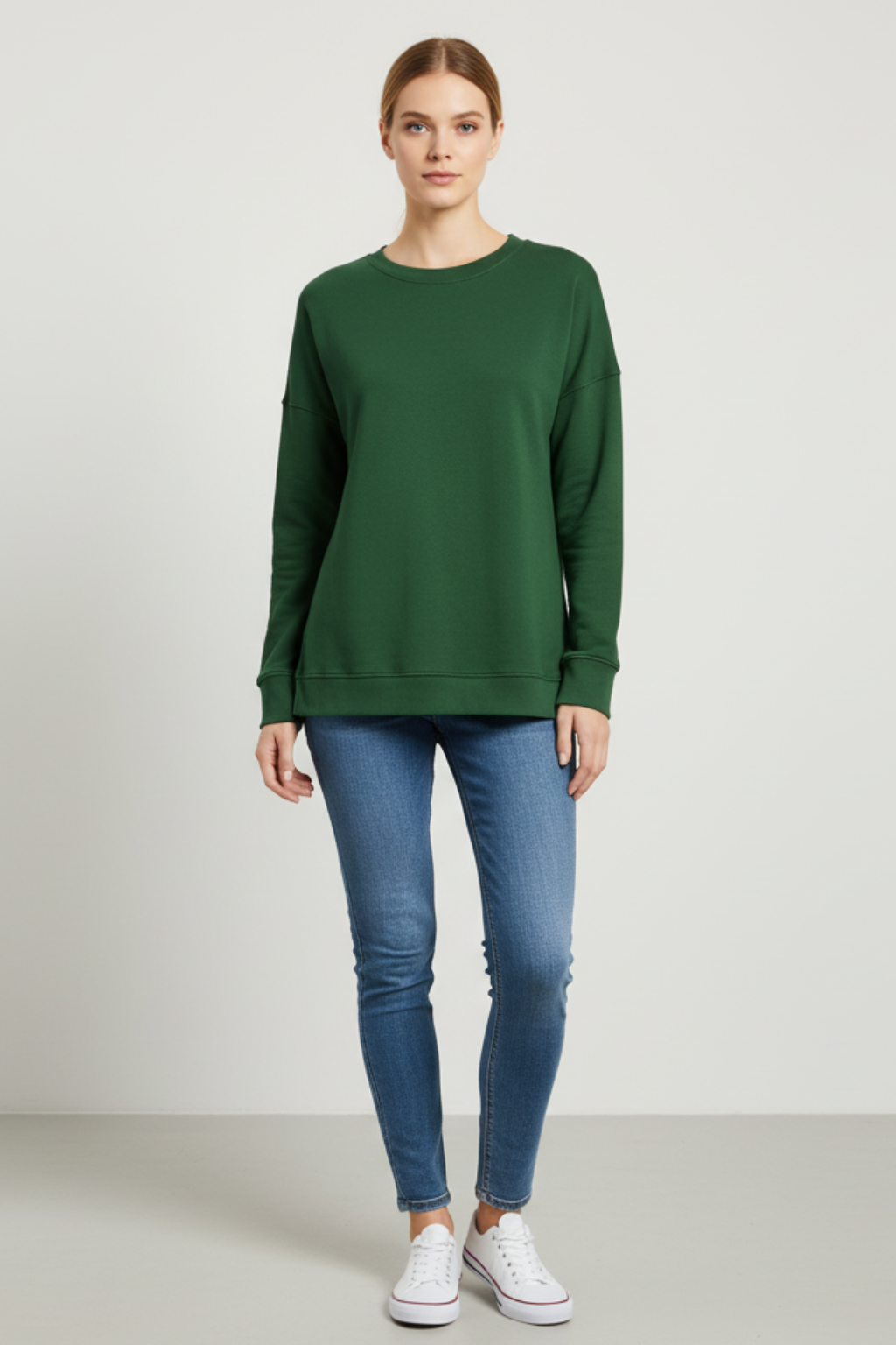 Felpa da Donna Tinta Unita Casual e Confortevole