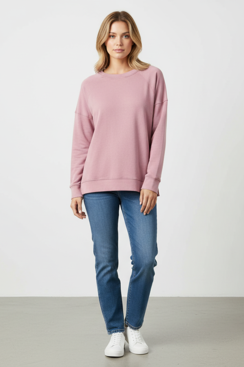 Felpa da Donna Tinta Unita Casual e Confortevole