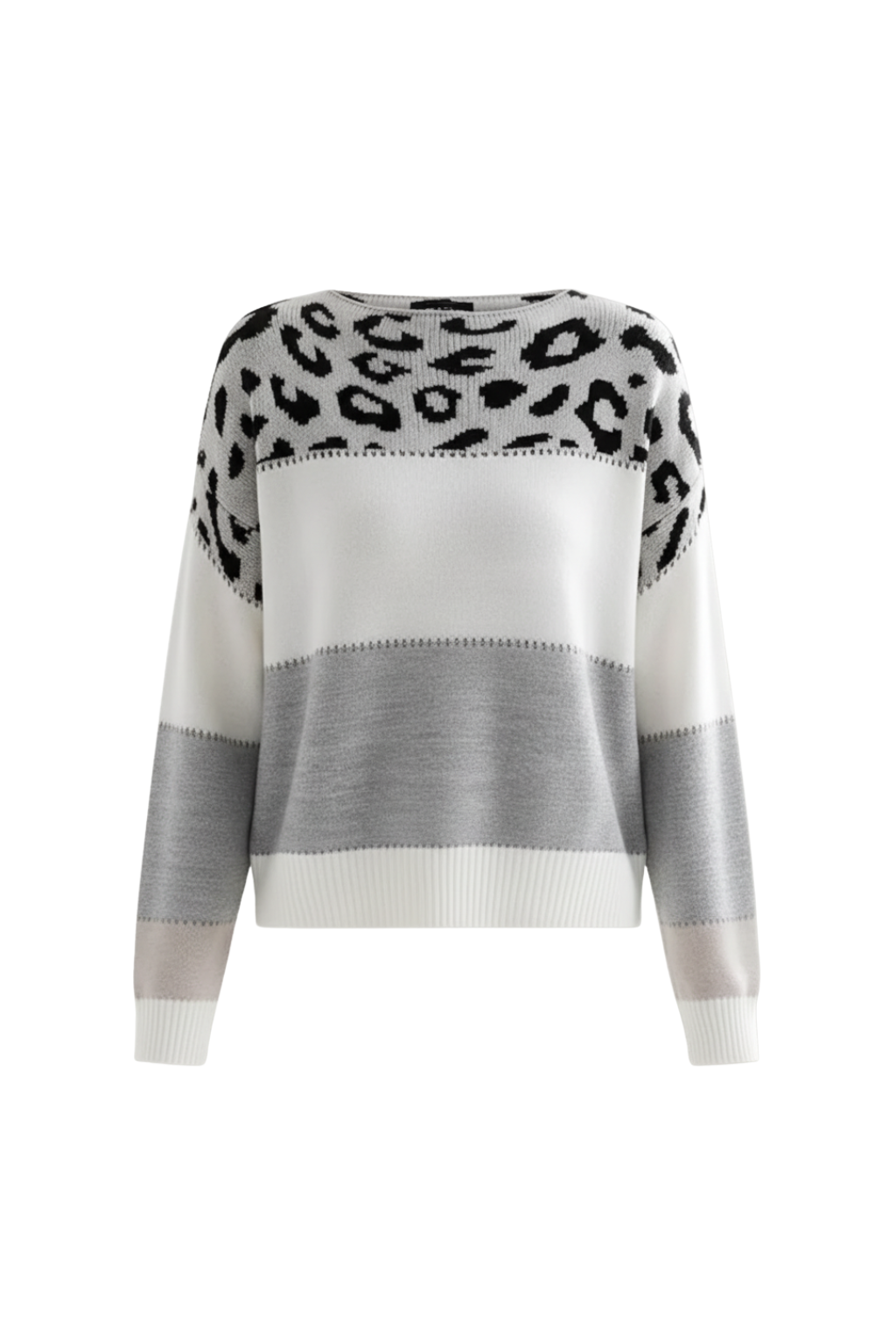 Maglione da Donna con Stampa Leopardata