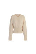 Cardigan Cropped Aderente da Donna con Bottoni