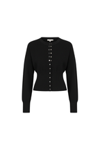 Cardigan Cropped Aderente da Donna con Bottoni