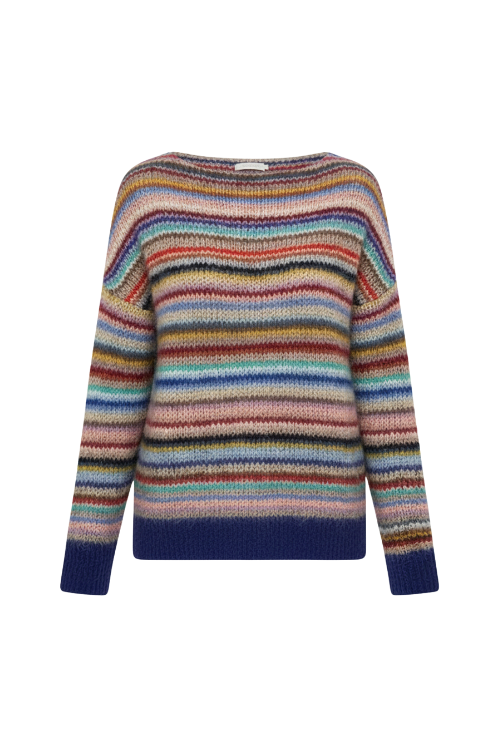 Maglione da donna in maglia Fair Isle - Caldo pullover invernale a girocollo